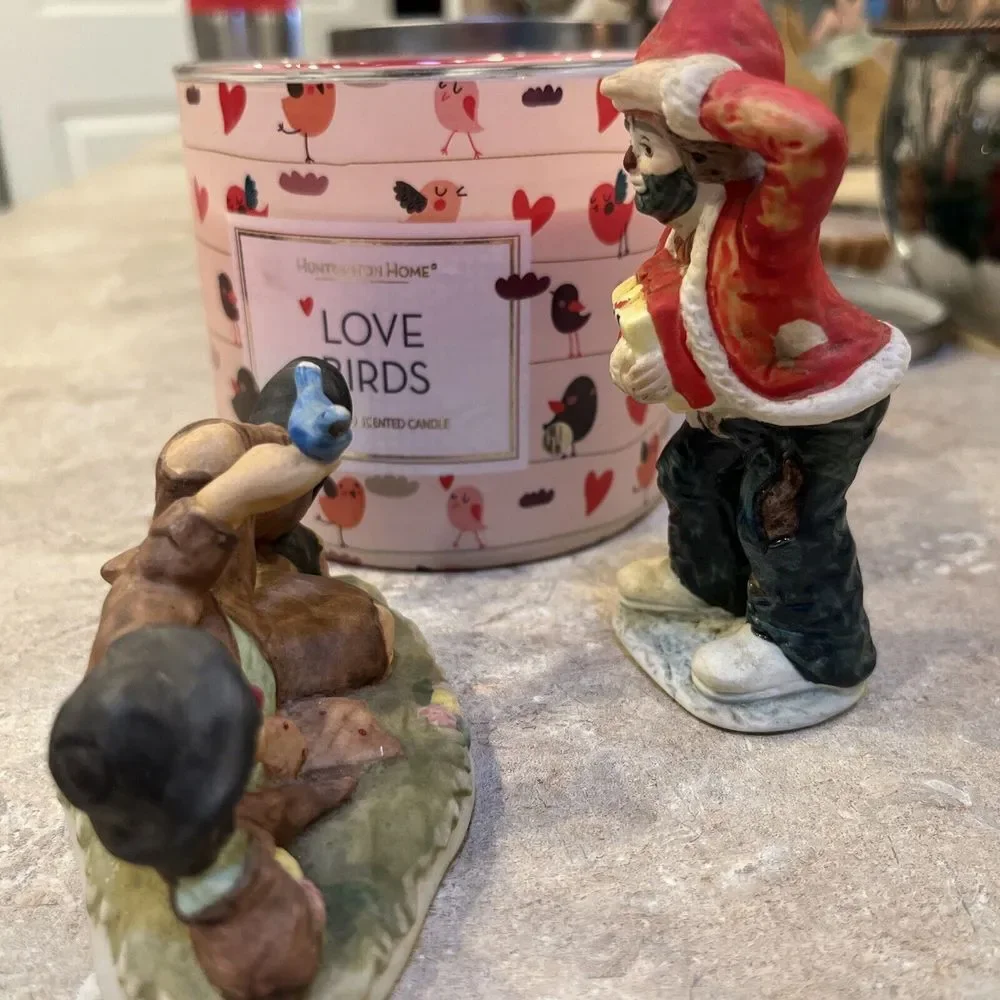 Vintage 2‎ Flambro Emmett Kelly Jr Figurines EUC
